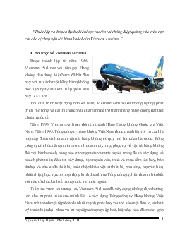 Hoạch định chiến lược truyền tải thông điệp quảng cáo trên tạp chí cho dịch vụ vận tải hành khách của Vietnam Airlines
