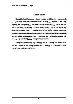 Báo cáo Thực tập tại Công ty Gạch ốp lát Hà Nội (Viglacera)
