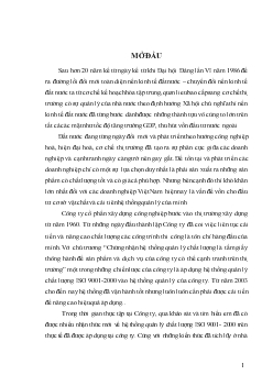 Giải pháp hoàn thiện việc áp dụng hệ thống quản lý chất lượng ISO 9001- 2000 tại Công ty cổ phần xây dựng công nghiệp
