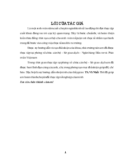 Hoàn thiện công tác đào tạo và phát triển nguồn nhân lực tại Sở giao dịch - Ngân hàng Đầu tư và Phát triển Việt Nam