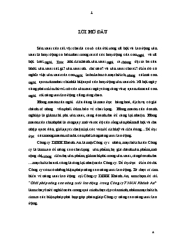 Nâng cao năng suất lao động trong Công ty TNHH Khánh An