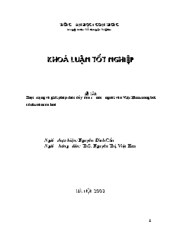 Thực trạng và giải pháp thúc đẩy đầu tư nước ngoài vào Việt Nam trong bối cảnh toàn cầu hoá