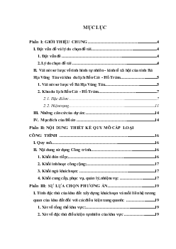 Dự án quy hoạch khu du lịch Bến Cát - Hồ Tràm thuộc huyện Xuyên Mộc Tỉnh Bà Rịa Vũng Tàu