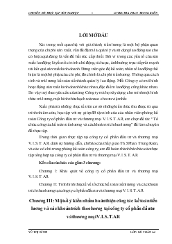 Hoàn thiện công tác Kế toán tiền lương và các khoản trích theo lương tại Công ty cổ phần đầu tư và thương mại V.I.S.T.A.R