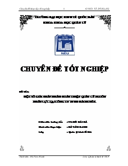 Một số giải pháp nhằm hoàn thiện quản lý nguồn nhân lực tại Công ty TNHH Hải Huyền