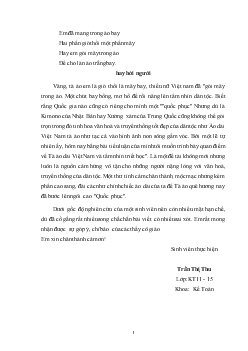 Tà áo dài Việt Nam và tầm nhìn triết học