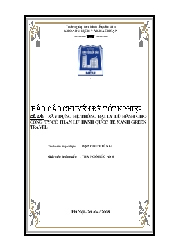 Xây dựng hệ thống đại lý, phân tích và đánh giá hiệu quả việc sử dụng đại lý