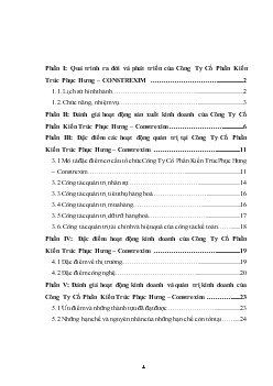 Báo cáo Thực tập tại Công ty cổ phần Kiến trúc Phục Hưng - CONSTREXIM