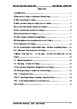 Báo cáo Thực tập tại Công ty cổ phần may Thăng Long