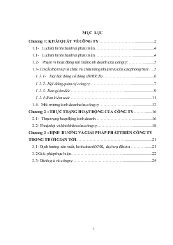 Báo cáo Thực tập tại Công ty cổ phần XNK Mây tre VN