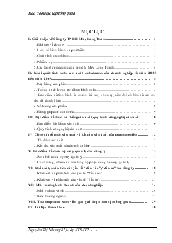 Báo cáo Thực tập tại Công ty TNHH May Long Thành