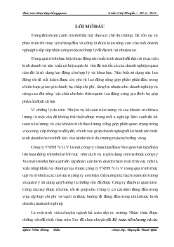 Báo cáo Thực tập tại Công ty TNHH N.G.V <Tổng quan>