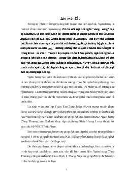Báo cáo Thực tập tại Ngân hàng thương mại cổ phần Công Thương (VietinBank) VN