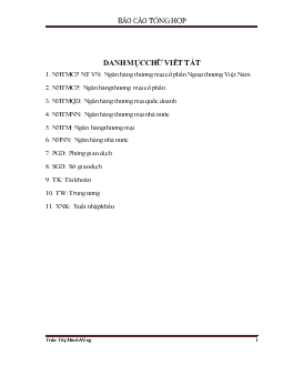 Báo cáo Thực tập tại Sở Giao dịch Ngân hàng thương mại cổ phần Ngoại Thương (VietcomBank)