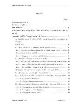 Công tác thẩm định dự án ngành du lịch - Dịch vụ tại Sở Giao dịch Ngân hàng thương mại cổ phần Ngoại Thương (VietcomBank). Thực trạng và giải pháp