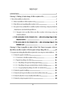 Đặc điểm của đầu tư phát triển và sự quán triệt các đặc điểm của đầu tư phát triển vào công tác chuẩn bị thực hiện và vận hành kết quả đầu tư