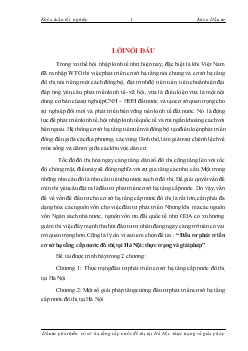Đầu tư phát triển cơ sở hạ tầng cấp nước đô thị tại Hà Nội: thực trạng và giải pháp