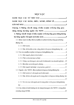 Đầu tư phát triển hạ tầng giao thông đường bộ giai đoạn 2003-2008.Thực trạng và giải pháp