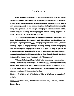 Hoàn thiện các hình thức trả lương tại Công ty cầu 1 Thăng Long
