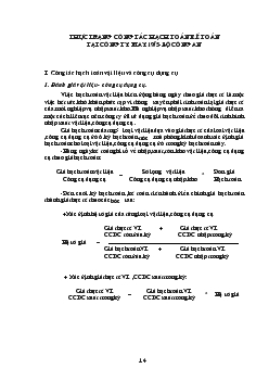 Kế toán tổng hợp tại Công ty may 19/5 - Bộ Công An