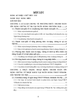 Mở rộng thanh toán quốc tế phương thức tín dụng chứng từ (L/C) hàng nhập khẩu tại Ngân hàng thương mại cổ phần các Doanh nghiệp Ngoài Quốc doanh (VPBank) - Chi nhánh Hà Nội