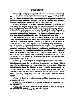 Một số biện pháp nhằm hạn chế rủi ro tín dụng tại chi nhánh Ngân hàng thương mại cổ phần Công Thương (VietinBank) Lưu Xá Thái Nguyên