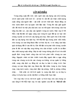 Một số vấn đề quản lý chung cư ở Hà Nội trong giai đoạn hiện nay