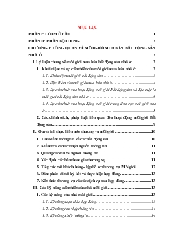 Một số vấn đề về môi giới mua bán nhà ở tại Hà Nội