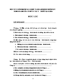Một số ý kiến nhằm xây dựng và hoàn thiện chiến lược kinh doanh của Công ty Vật tư Thiết bị Alpha