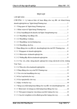 Nâng cao chất lượng hoạt động cho vay đối với Doanh nghiệp lớn tại Ngân hàng thương mại cổ phần Công Thương (VietinBank) Chi nhánh Hai Bà Trưng