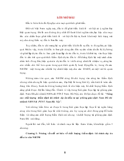 Nâng cao chất lượng thẩm định tài chính dự án đầu tư tại phòng giao dịch Nam Đô chi nhánh Ngân hàng nông nghiệp và phát triển nông thôn (AgriBank) Nam Hà Nội