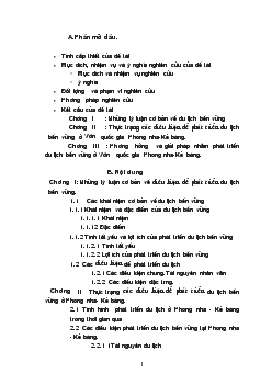 Phát triển du lịch bền vững ở Phong Nha - Kẻ Bàng