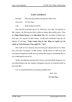 Tăng cường công tác huy động các nguồn lực tài chính tại Viện Khoa học Công nghệ Mỏ - TKV