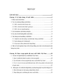 Tăng cường xuất khẩu hàng dệt may Việt Nam