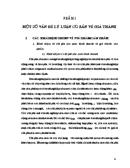 Thực trạng công tác tính giá thành (giá thành sản phẩm) tại Công ty thương mại - Gia công kim khí thép Thái Nguyên