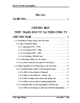 Thực trạng đầu tư phát triển và một số giải pháp định hướng phát triển tại Tổng Công ty chè Việt Nam