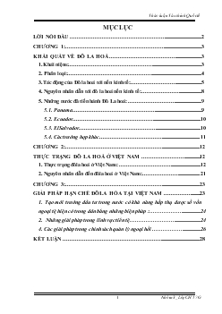 Thực trạng Đô la hoá tại Việt Nam, ảnh hưởng và giải pháp khắc phục