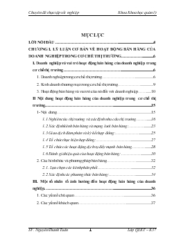 Thực trạng hoạt động bán hàng ở Công ty cổ phần Dược Trung ương Mediplantex
