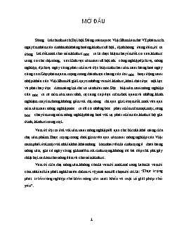 Thực trạng phát triển công nghiệp chế biến nông sản xuất khẩu và một số giải pháp chủ yếu