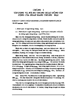 Thực trạng tín dụng và rủi ro tín dụng tại Ngân hàng nông nghiệp và phát triển nông thôn (AgriBank) Hà Nội