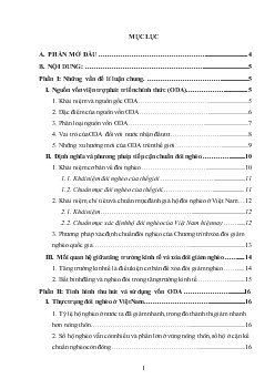 Thực trạng và giải pháp tăng cường thu hút, nâng cao hiệu quả sử dụng vốn ODA cho xoá đói giảm nghèo tại Việt Nam