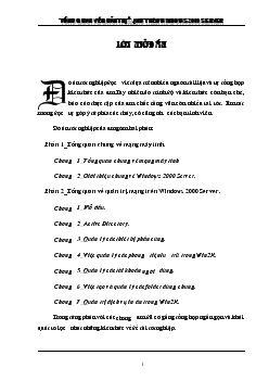 Tổng quan về quản trị mạng trên Windows 2000 Server