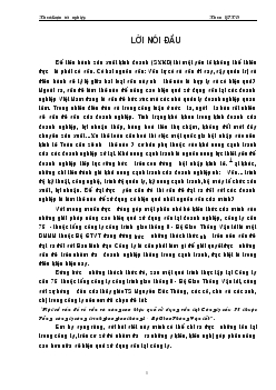 Vốn và nâng cao hiệu quả sử dụng vốn tại Công ty cầu 75 thuộc Tổng Công ty cầu giao thông 8 - Bộ Giao thông vận tải