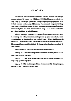 Báo cáo Thực tập tại Tổng Công ty Thép Việt Nam