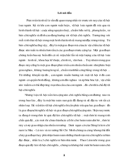 Chủ nghĩa Mác-Lênin về XHCN và thời kỳ quá độ lên CNXH và thực tiễn thời kỳ quá độ đi lên CNXH ở Việt Nam