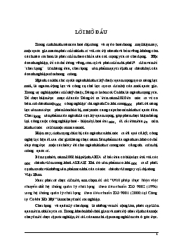 Chuyển đổi hệ thống quản lý chất lượng theo tiêu chuẩn ISO 9002 (1996) sang tiêu chuẩn ISO 9001 (2000) tại Công ty Cơ khí Hà Nội