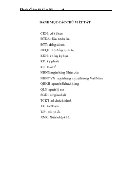 Công tác thẩm định khả năng trả nợ của khách hàng vay vốn trung và dài hạn tại Sở Giao dịch Ngân hàng thương mại cổ phần Ngoại Thương (VietcomBank)