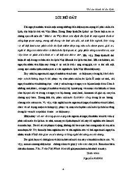 Du lịch nhân văn và vài nét về tài nguyên nhân văn ở Hà Tây