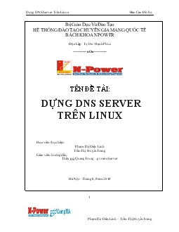 Dựng DNS Server Trên Linux