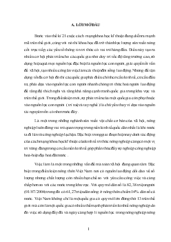 Giải pháp góp phần sử dụng đầy đủ và hợp lý nguồn lao động nông nghiệp, nông thôn